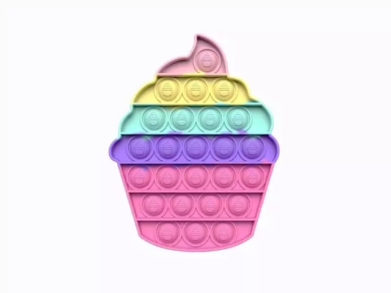 Rainbow Cupcake Pop Pop KB0045