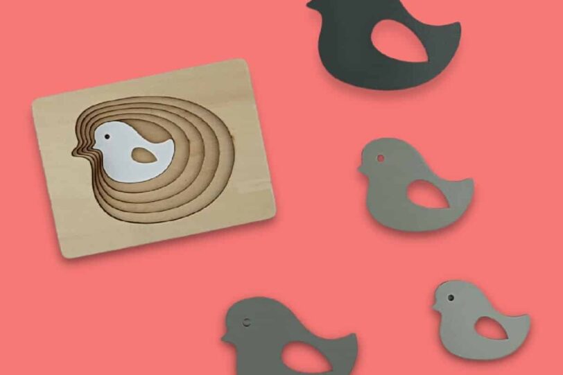 Little Bird Five Layers Puzzle Toddler Toy