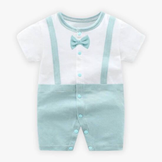 Little Gentleman Romper (Nevada Sky Blue)