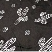 Midnight Cactus Nursing Cover Close-Up