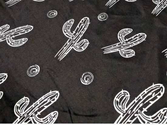 Midnight Cactus Nursing Cover Close-Up
