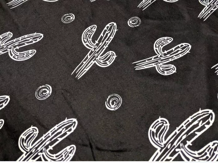 Midnight Cactus Nursing Cover Close-Up