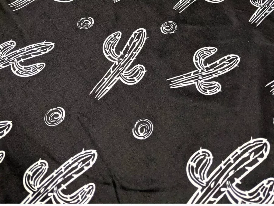 Midnight Cactus Nursing Cover Close-Up