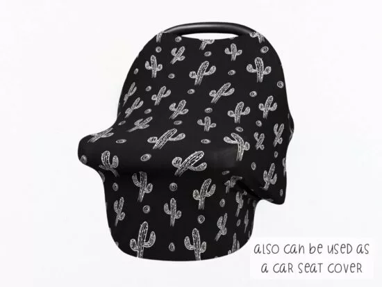Midnight Cactus Nursing Cover