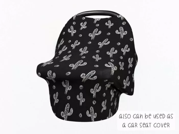 Midnight Cactus Nursing Cover