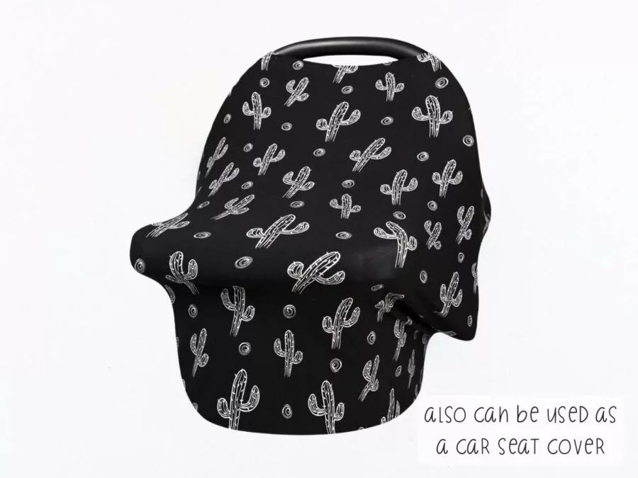Midnight Cactus Nursing Cover