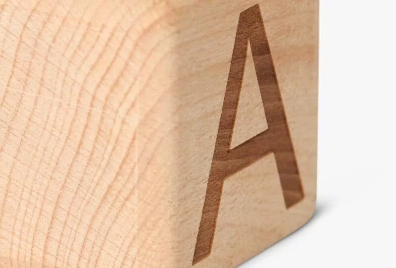 Personalised Kaiby Name Blocks Close-Up