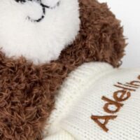 Kaiby Bear Baby Soft Toy Embroidery Close-up