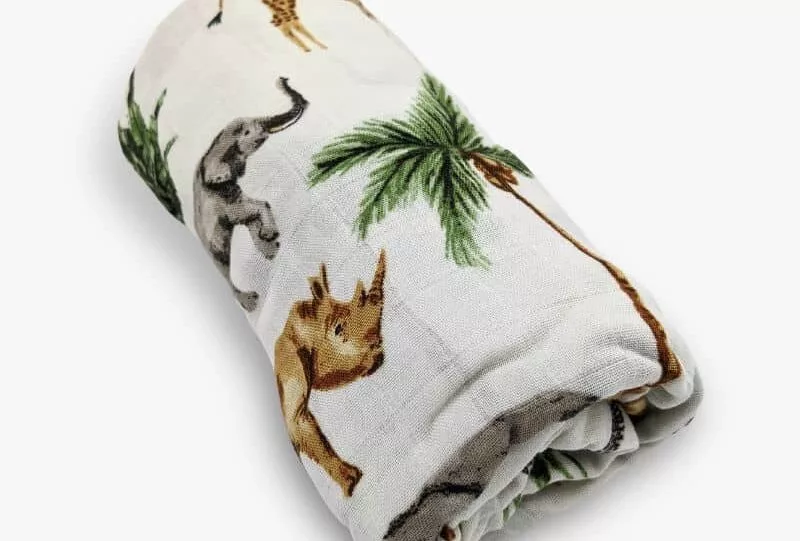 Muslin Swaddle Blanket (Jungle)