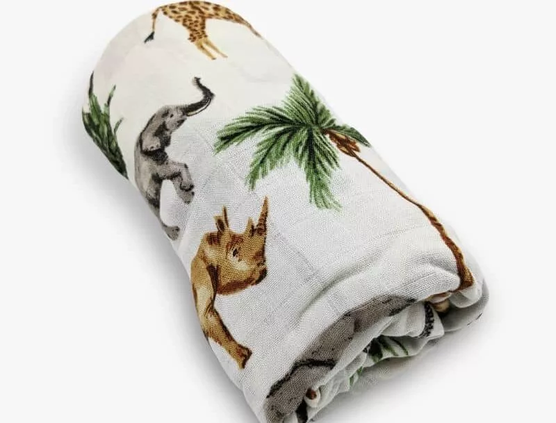 Muslin Swaddle Blanket (Jungle)