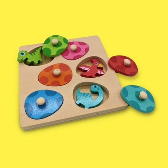 Baby Dinosaur Egg Wooden Puzzle