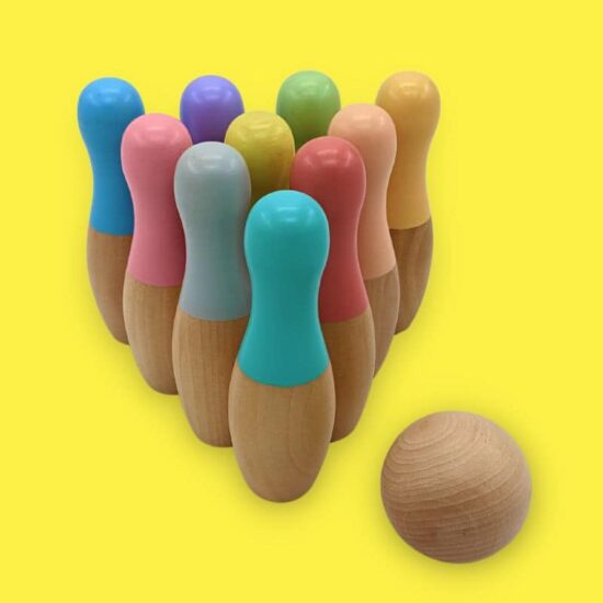 Wooden Mini Bowling Set