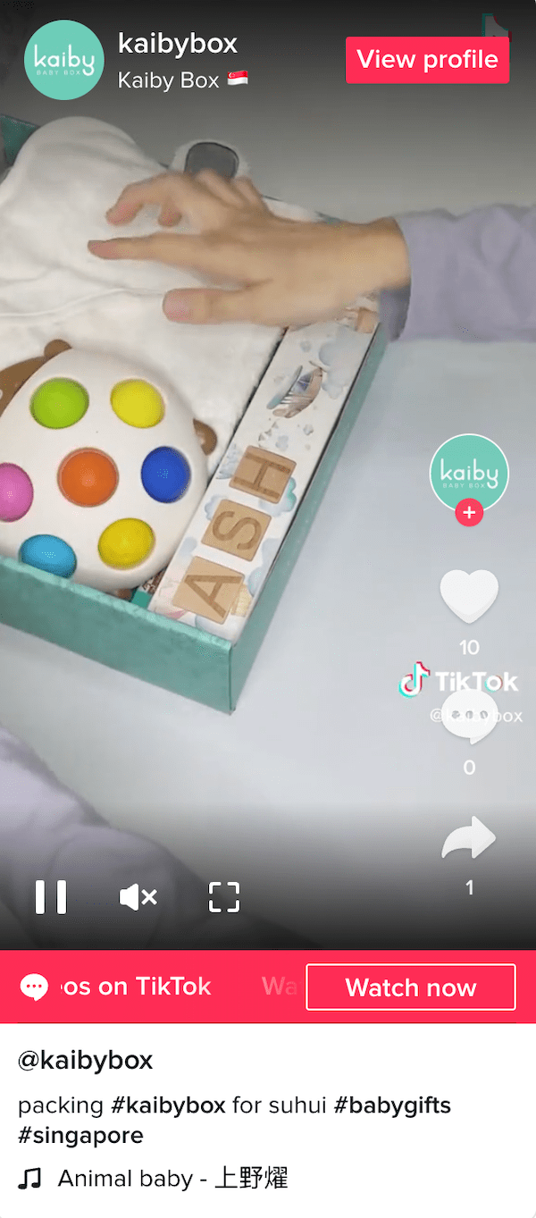 kaiby tiktok packing video