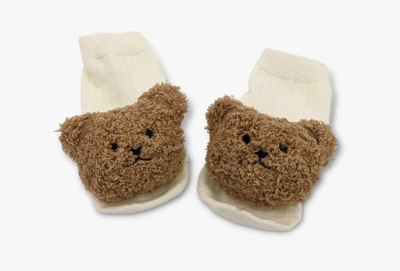 Furry Little Bear Socks