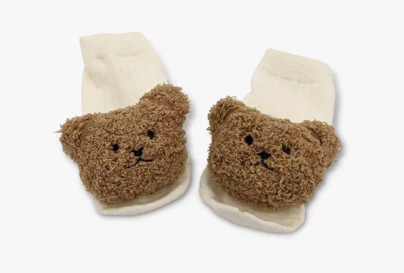 Furry Little Bear Socks