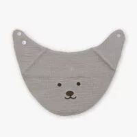 Little Bear Baby Bib (Grey)