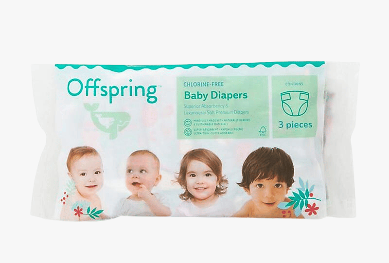 Offspring Taped Diaper Trial Pack – Size S