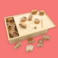 Wooden Animals Threading Set Baby Toy