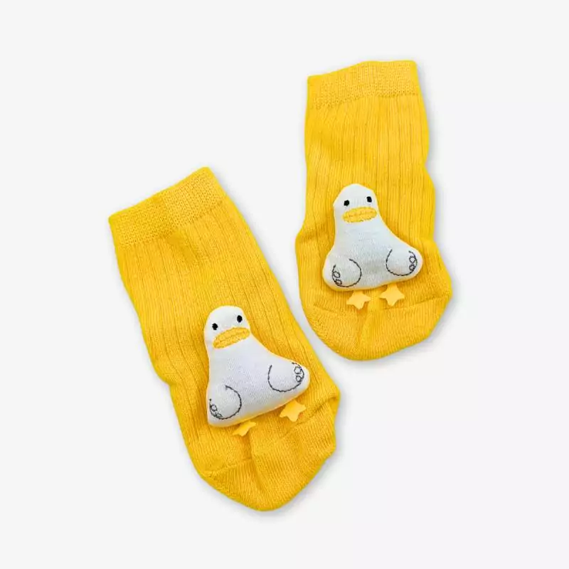 Yellow Duckling Baby Socks