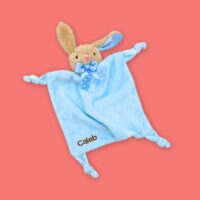 Personalised Bunny Comforter Blue