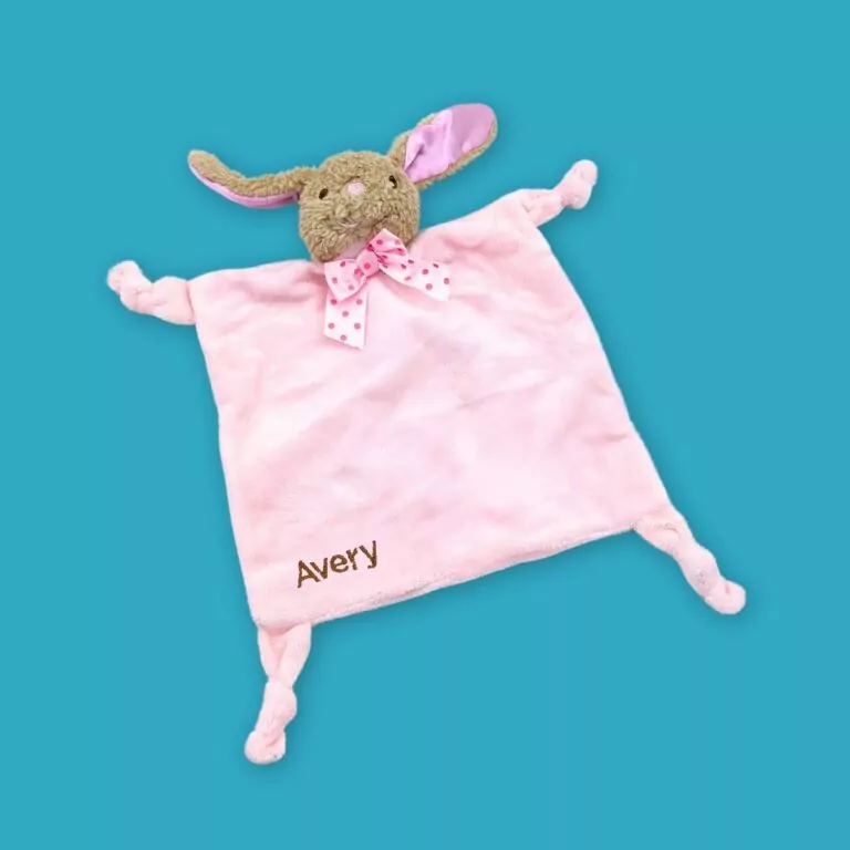 Personalised Bunny Comforter (Pink)