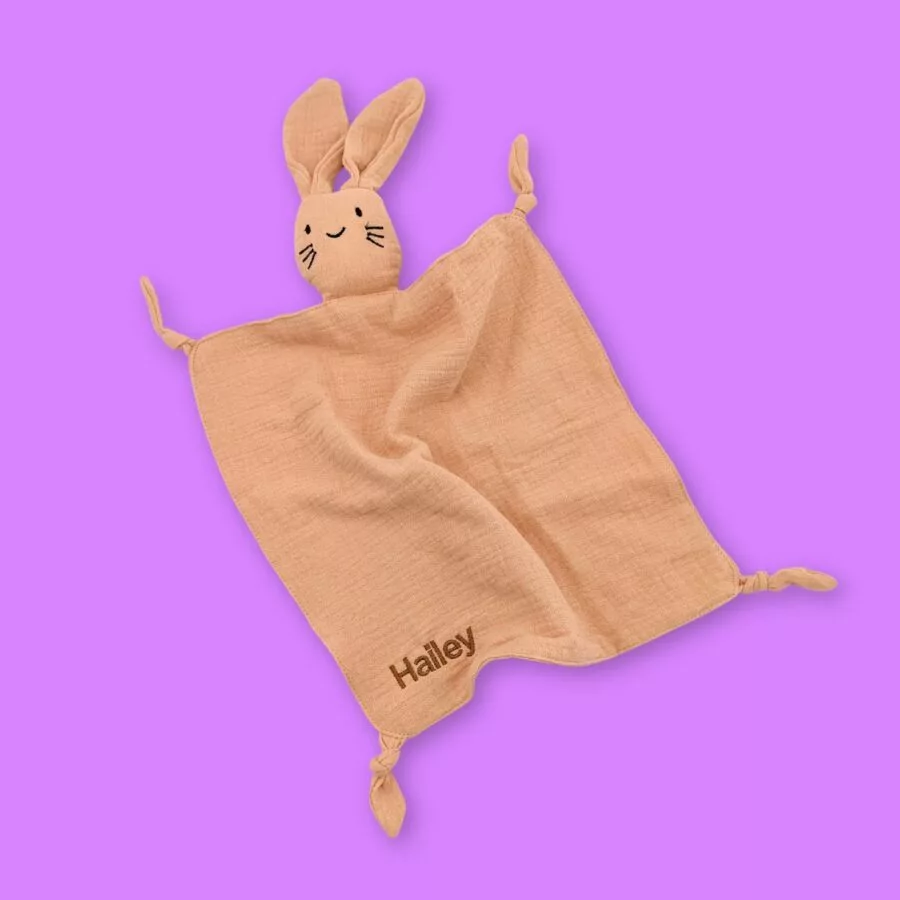 Personalised Comfy Rabbit (Peach)
