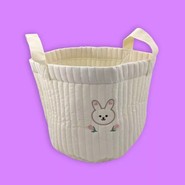 Toy Storage Bag (White Bunny)