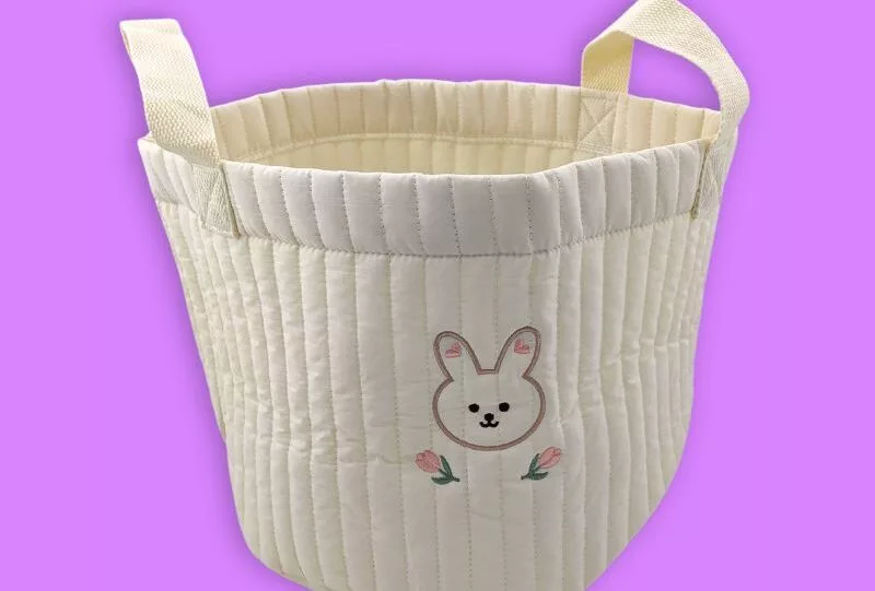 Toy Storage Bag (White Bunny)