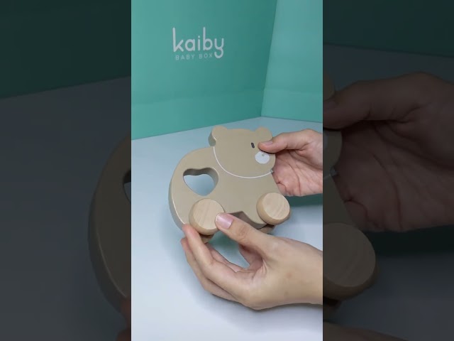 Wooden Pull-Along Brown Bear