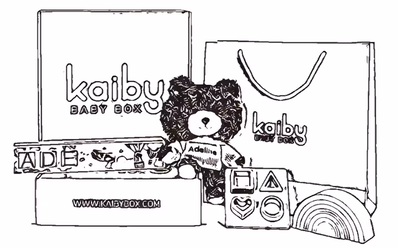 Build A Baby Gift Box Sketch Banner