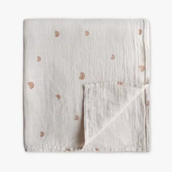 MUSHIE Swaddle (Rainbows)