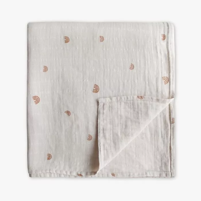 MUSHIE Swaddle (Rainbows)