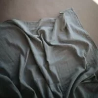 MUSHIE Muslin Swaddle Blanket (Organic Cotton, Roman Green)