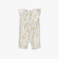 PEHR Sleeveless Flutter Romper (Botanica)