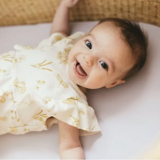 PEHR Sleeveless Flutter Romper (Botanica)