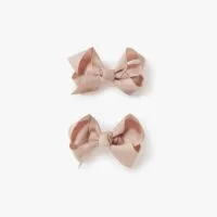 SNUGGLE HUNNY Clip Bow (Small Piggy Tail Pair - Nude) 800