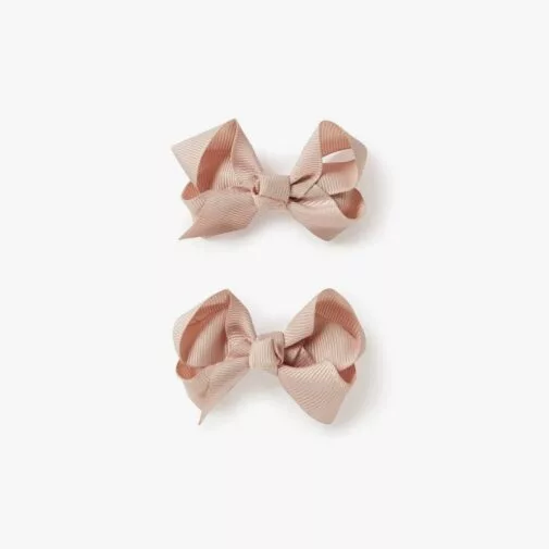 SNUGGLE HUNNY Clip Bow (Small Piggy Tail Pair - Nude) 800