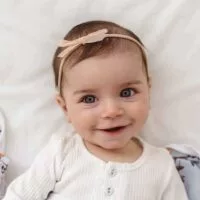 SNUGGLE HUNNY Velvet Baby Headband (Lychee)