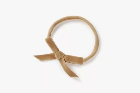 SNUGGLE HUNNY Velvet Baby Headband (Pebble)