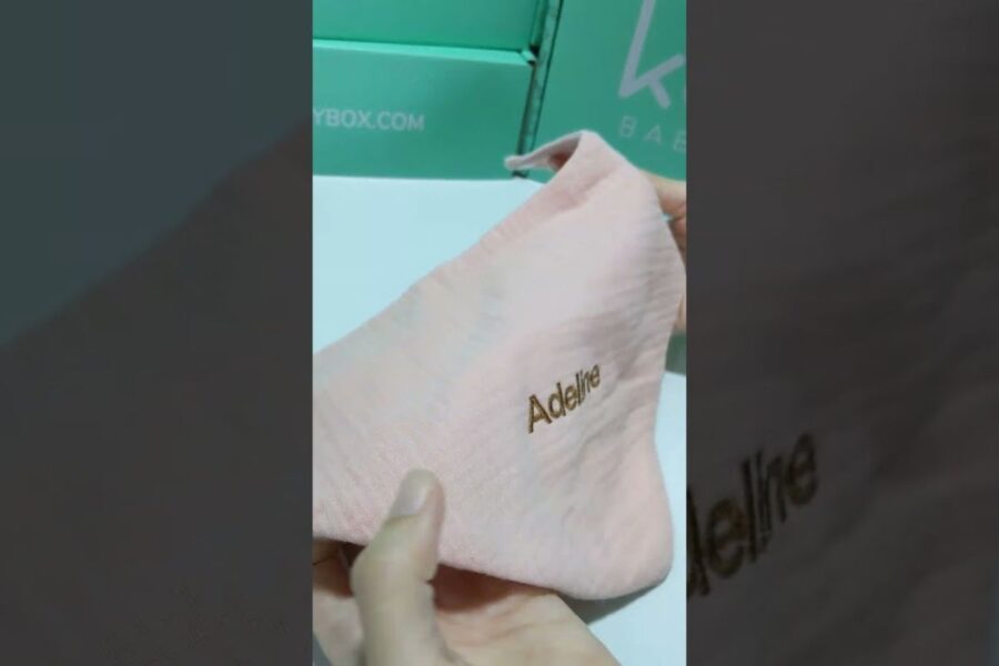 Personalised Baby Bib (Blush Pink) Video Thumbnail