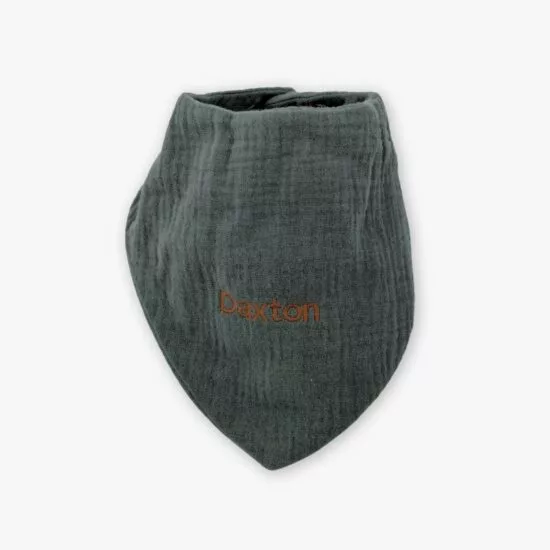 Personalised Baby Bib (Forest Green)