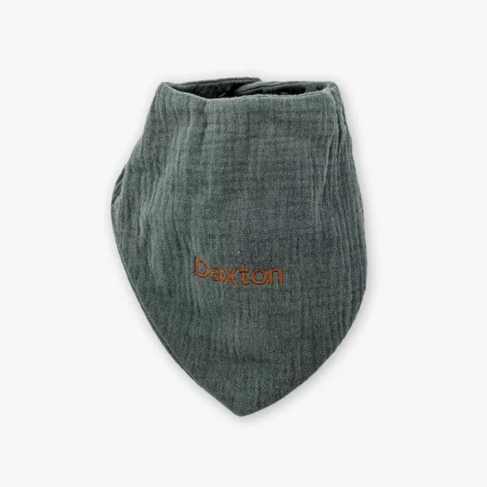 Personalised Baby Bib (Forest Green)