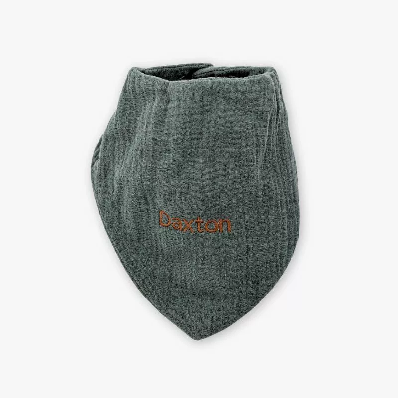 Personalised Baby Bib (Forest Green)