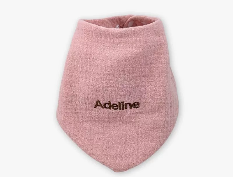Personalised Baby Bib (Pink Blush)
