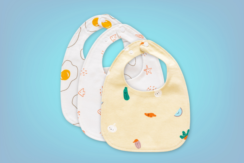 Seaside Brunch Baby Bibs Set