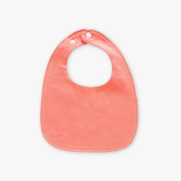 Baby Bib (Coral Pink)