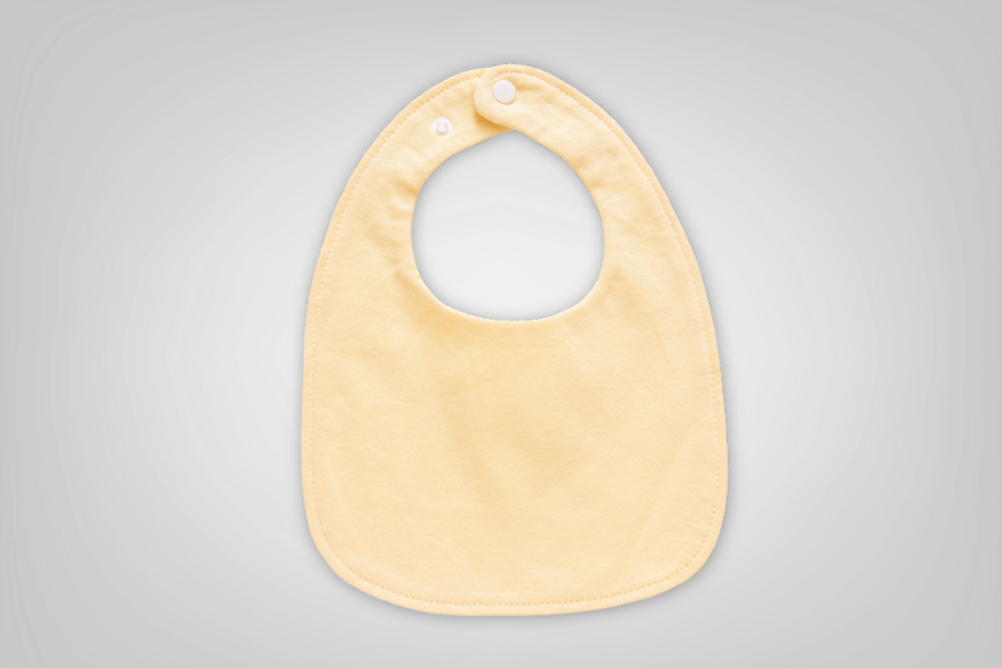 Baby Bib (Light Yellow)
