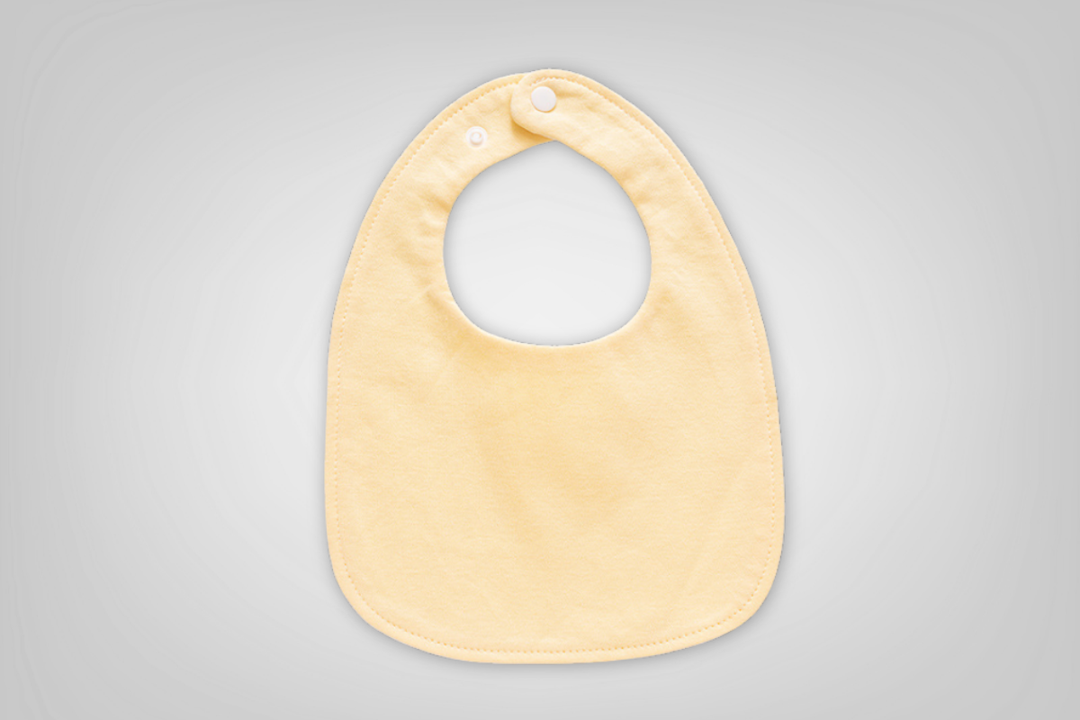 Baby Bib (Light Yellow)