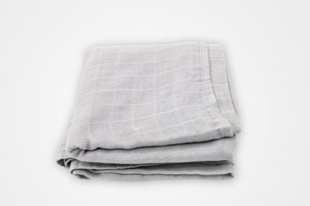 Cloud Grey Bamboo Muslin Swaddle Blanket