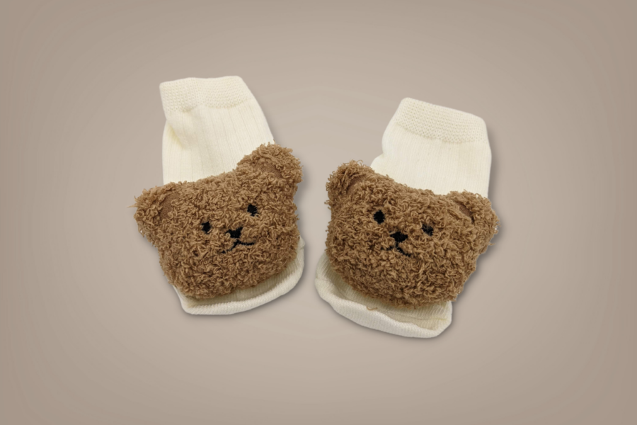 Furry Little Bear Socks